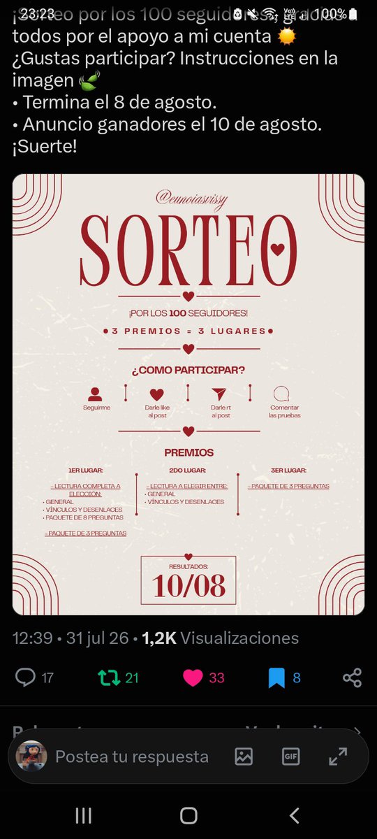 mari68643's tweet photo. @eunoiasvissy Felicidades y muchas gracias por el sorteo🌟 https://t.co/1CrU32bbDf