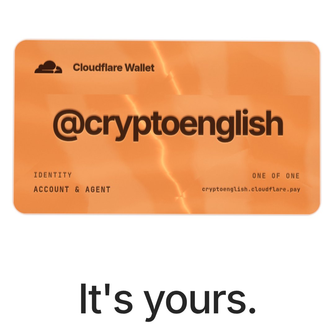 CryptoTeluguO's tweet photo. 💥 @Cloudflare

💰Funding - $332M
🌐A global cloud platform that provides internet infrastructure

💳Introducing Cloudflare Wallets for the AI Agent era
🤖AI agents can now
✅Own programmable wallets
💵Pay for APIs with stablecoin

🔠Claim ur Cloudflare Wallet handle

👇Steps
🔗 https://t.co/cDt45GA5m4
✅Search handle u want
✅Sign up for Cloudflare
✅Reserve

💡Try to reserve popular names
📸Post your handle screenshot in comments section

💙Like
🔁RT