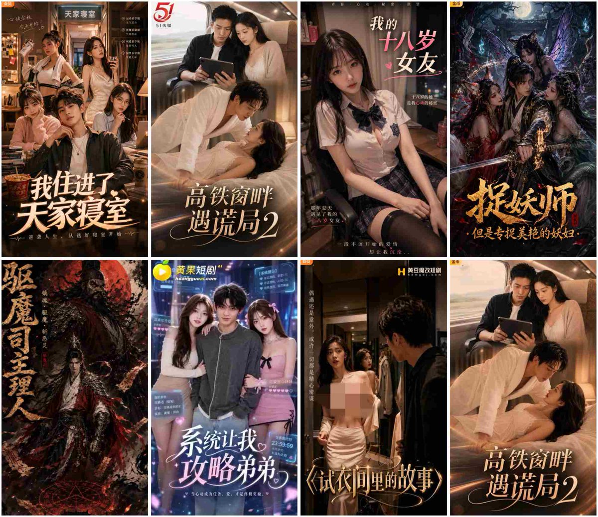 ClaraKitto5496's tweet photo. #黄豆魔改 #��射 #Ai成人#反差 
没思路不知道点啥，我整理了上百部AI成人短剧，总能遇上你喜欢的
👇点链接看合集👇👇
https://t.co/r0Cp9qITuF
《废柴杂役》《系统让我攻略弟弟》《少妇白洁》《大奉打更人》《我的炮友是妇科医生》《重生后把三个前妻干到腿软》《荒岛美人劫》 https://t.co/4yGd8uJtnr