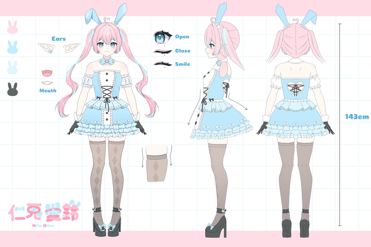 24slpy_neruco's tweet photo. 【実績公開】

仁兎 愛鈴様の三面図を制作させていただきました🐰

※2025年7月ごろの実績です https://t.co/IiXDo0T94g