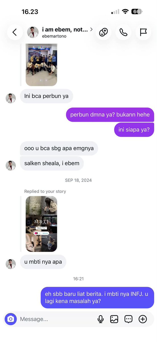 finalcensus's tweet photo. "u lagi kena masalah ya?"

ngeselin banget jawabnya😭 https://t.co/0tA4arknw3