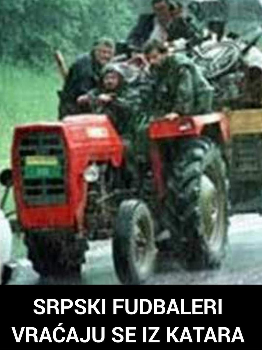 manwanderer's tweet photo. @SerbiaBased At least you left on tractors https://t.co/aheebrnIIw
