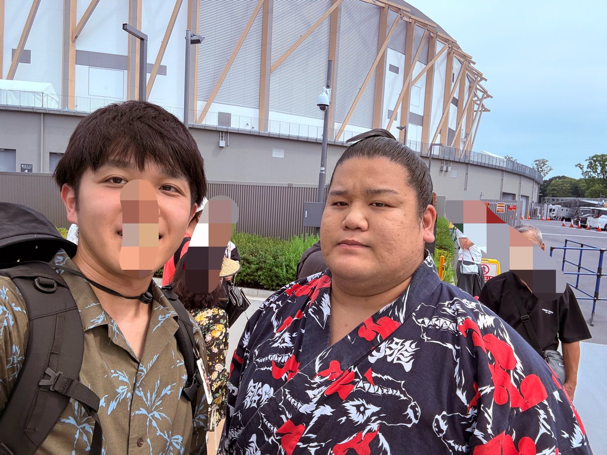 Galcia17's tweet photo. #大相撲 #名古屋場所 #伊勢ヶ濱部屋 #二子山部屋 #sumo #義ノ富士 #熱海富士 #三田 #生田目 #延原 https://t.co/zVm2NGOQYq