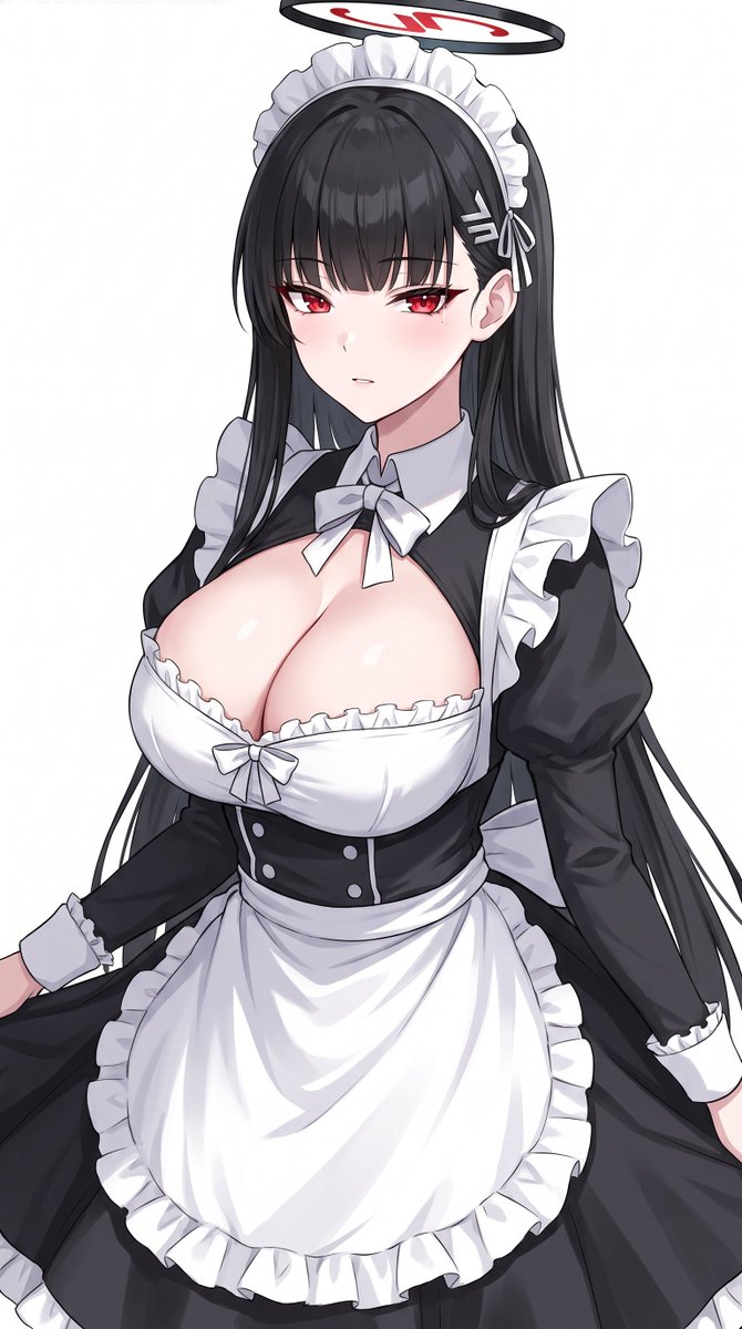 peterwong223's tweet photo. 调月莉音 女僕��� Maid Outfit #調月リオ #ブルーアーカイブ #BlueArchive #AIイラスト
自創AI加工 https://t.co/kP5zYIXr1A