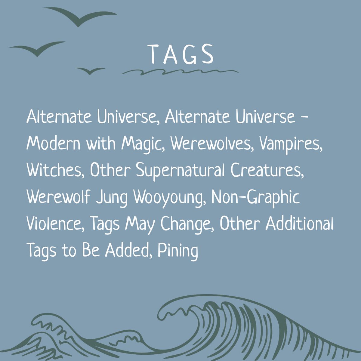 WxxgiFest's tweet photo. 🐚 I Found a Piece of Me (Still Left In You)

🐚 rated mature
🐚 modern with magic au, supernatural creatures, pining, non-graphic violence

🔗 https://t.co/MCEz9fDeOu https://t.co/Nsa12Jywe5