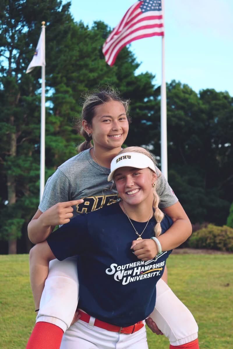 CrushGoldNH's tweet photo. One last ๐ to our two #PCNH seniors: @preslieboo (@AICSoftball) and @KennedyFitzSim3 (@PenmenSB). We canโt wait for you both to #CrushIt in the #NE10! https://t.co/cuHPKav7YK