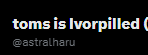 astralharu's tweet photo. dont freak out its still me it just matches my discord now LOL https://t.co/kEZTltrFKX