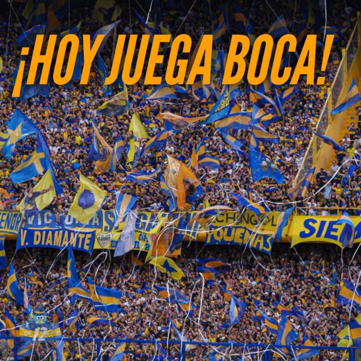 la12tuittera's tweet photo. 💙💛💙¡HOY JUEGA #BOCA! https://t.co/Qs9ciCYHEP