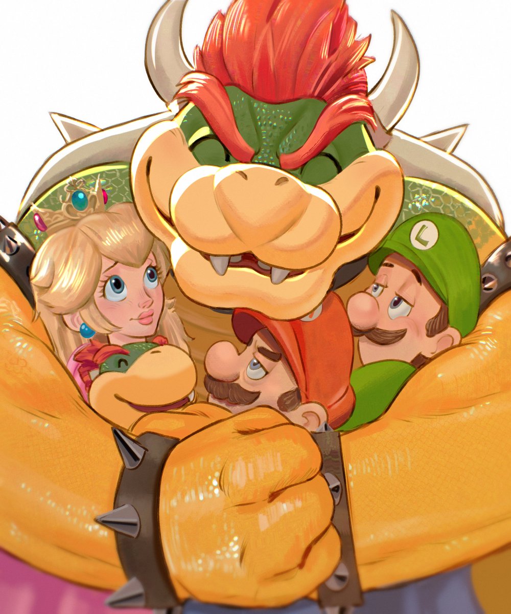 silverguy_ez's tweet photo. group hug! 🫂🧡💚 #BowserDay https://t.co/DVweabJyJe