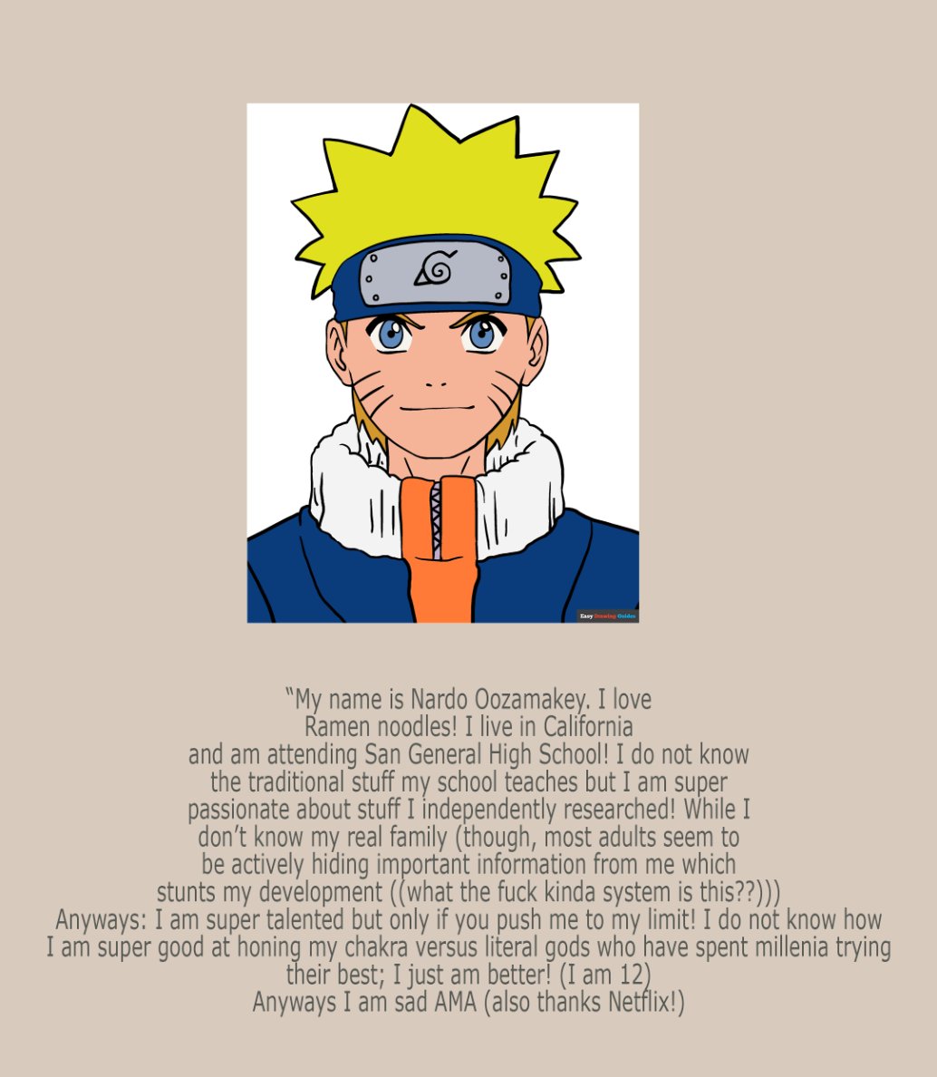 Niosai's tweet photo. I have created the Naruto Netflix series. I apologize for spoiling it. https://t.co/GdlBScugq3