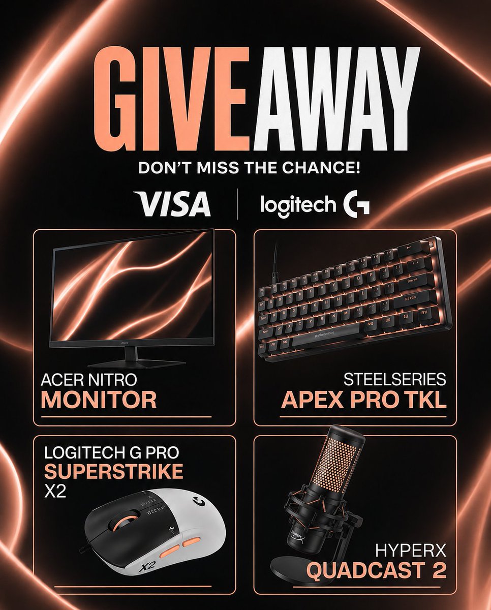 AnicentBrackets's tweet photo. We’re giving back!!!

Four prizes. Four winners. Now’s your chance to win a Monitor, Keyboard, Mouse, or Microphone!   

To enter:   

• Follow @TeamWTJeSports &amp; @GamingGiveawaay 
• Like &amp; repost this post 
• Comment which prize you want to win! https://t.co/cghGsQnXbT