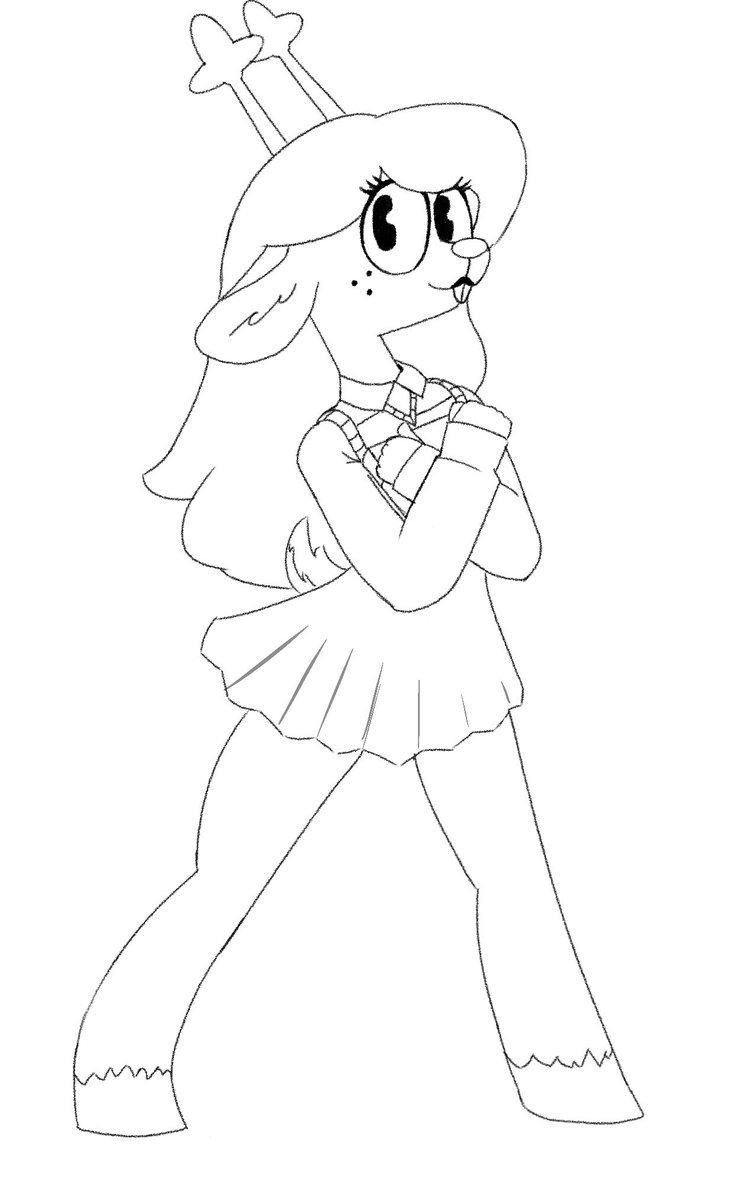JamesOPossum121's tweet photo. I’m having a hard time with my next art work, soooo in the meantime, have this really old Noelle doodle I made. https://t.co/On4tvLsnUe