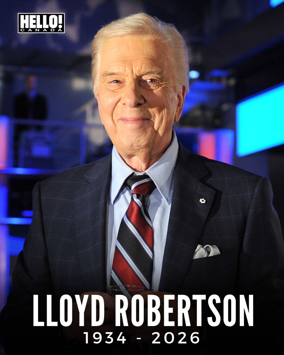 HelloCanada's tweet photo. Canada has lost one of its most trusted voices 🖤 🇨🇦
Legendary broadcaster Lloyd Robertson has died at 92, leaving behind an extraordinary legacy after more than four decades of delivering the news to Canadians with calm, compassion and unwavering professionalism. Lloyd retired as CTV National News chief anchor in 2011, having covered many of modern history's defining moments.
He is survived by his wife of 70 years, Nancy, their four daughters and seven grandchildren. 

📸: Getty
