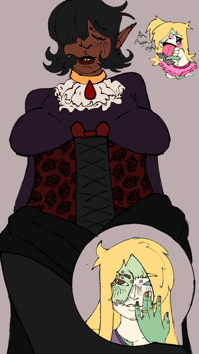 Bug_Eater1's tweet photo. Farts I didn't shade this time more Yuri  

#yuri #oc #art #vampire #zombie https://t.co/Hi6pbGwgI8