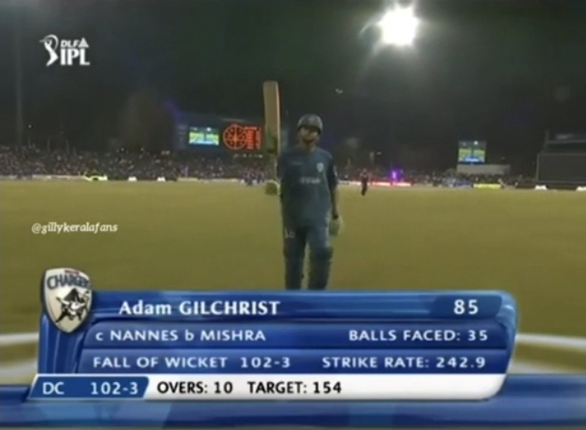 Castlebeam's tweet photo. This is how Hyderabad casually introduced the word "intent" in a semis game back in 2009. Not in Chinnaswamy but in Centurion.

Meanwhile Deccan Chargers 👀🔥 https://t.co/UhGKLcef2o
