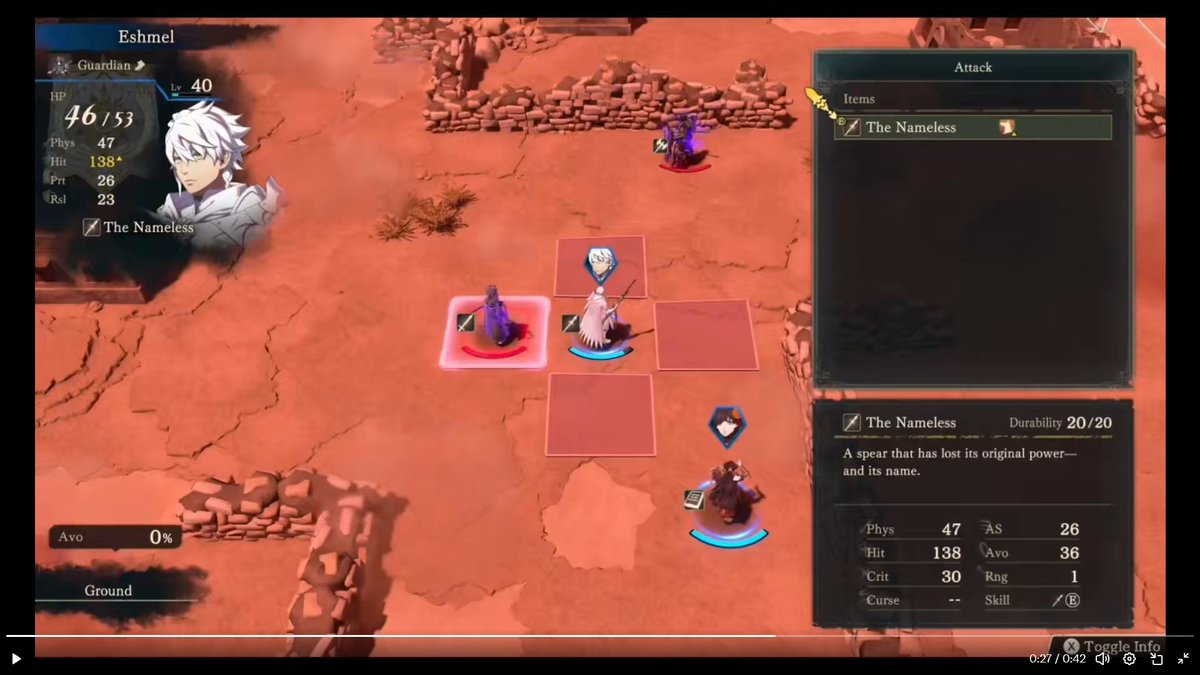 ValensEXP's tweet photo. on top of Customizable Eshmel (amazing btw) we see they have the crest of Noa and also that the spear has lost it's name so its the nameless lol https://t.co/FGjbfMbdHw