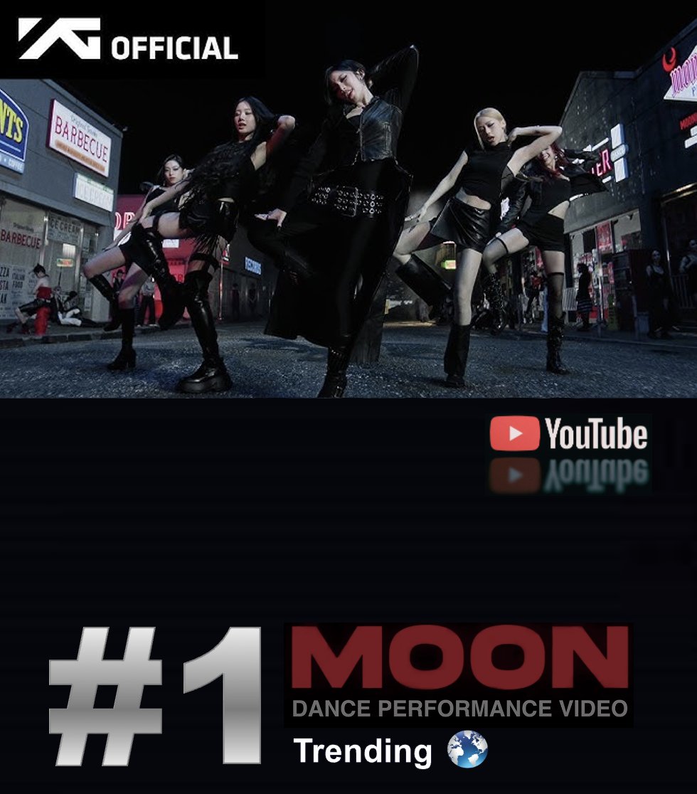 WORLDMUSICAWARD's tweet photo. #BABYMONSTER's new #MOON Performance video is trending at #1 Worldwide on YouTube, replacing their own official Moon MV! 👏💃🏻💃🏻💃🏻💃🏻💃🏻💃📽️🌙💥1⃣🌎🔥👑👑👑👑👑👑🩷

WATCH:  https://t.co/1lM3GHaq7J

@YGBABYMONSTER_ 

https://t.co/RDIH6075O1 https://t.co/BqV3aF9elv