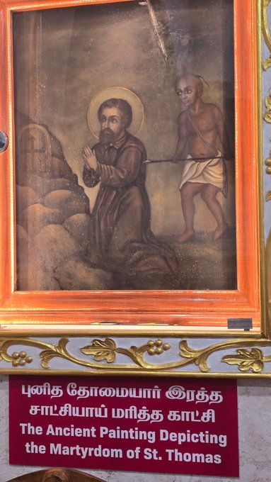 labstamil's tweet photo. St Thomas should be awarded posthumous Nobel Mandram award for discovering teleportation because he is claimed to be buried in Italy, Greece and Madras.

Even Pope has denied Thomas visited India theory but DS agents rattled by FCRA are blabbering stuff out of fear. https://t.co/UNMLe1MpzX