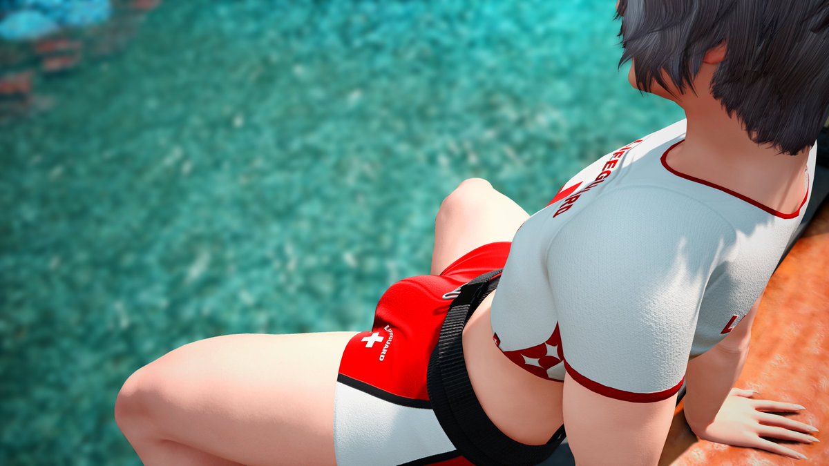 Holandri's tweet photo. Lots of cuties out there on the beach~

Unrelated, of course, Octavian got a job as a lifeguard. At Holi's instruction, of course. https://t.co/mBxWfAfLTd