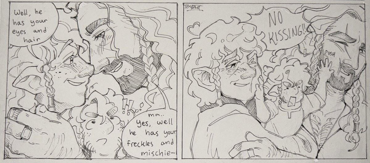 Teapatime's tweet photo. A little Ferrin debut comic! #bagginshield parents 🥹 https://t.co/96B5MMZG35