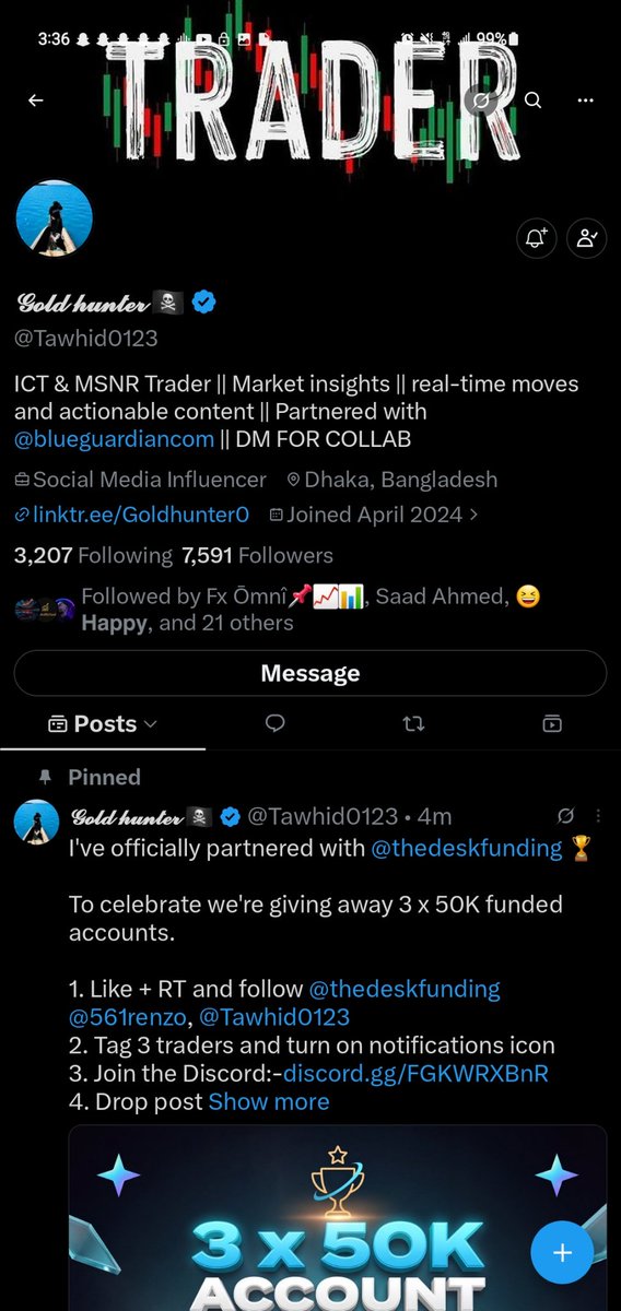 Joe_Lifee's tweet photo. @Tawhid0123 @thedeskfunding @561Renzo @karsten_ak @OnlyHeirr @melvinonchain 
All done https://t.co/k2XHTR3Vuv