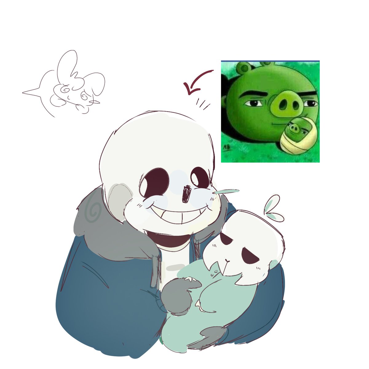 tikal_fan's tweet photo. Más drunkbones (y fanchild) #ship #undertale #sans #drunkbunny #drunkbones #drunkketchup #fanchild #garabatos #practica #salchipapa https://t.co/aGReHLLQqC