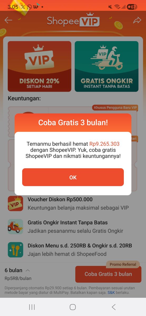 JAEM1ND's tweet photo. guys cobain promo shopee vip gratis 3 bulan (PASTI DAPAT) lumayan bangett

KHUSUS 9 ORG PERTAMA

ini link nya : https://t.co/725iZ7YrzX

t. wts wtb wtt voucher shopeevip https://t.co/BtsCzFTmLJ