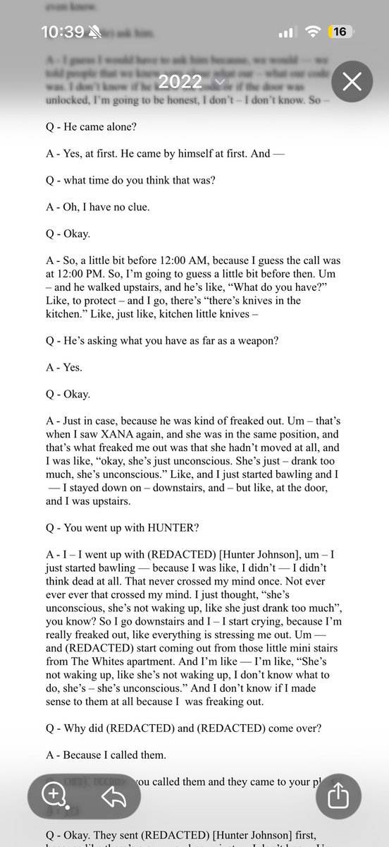 samanthaaa_a's tweet photo. @Julez_TrueCrime @ShamajaSashay In her legitimate interview with the police recounting events… https://t.co/gTB1RJpxpP