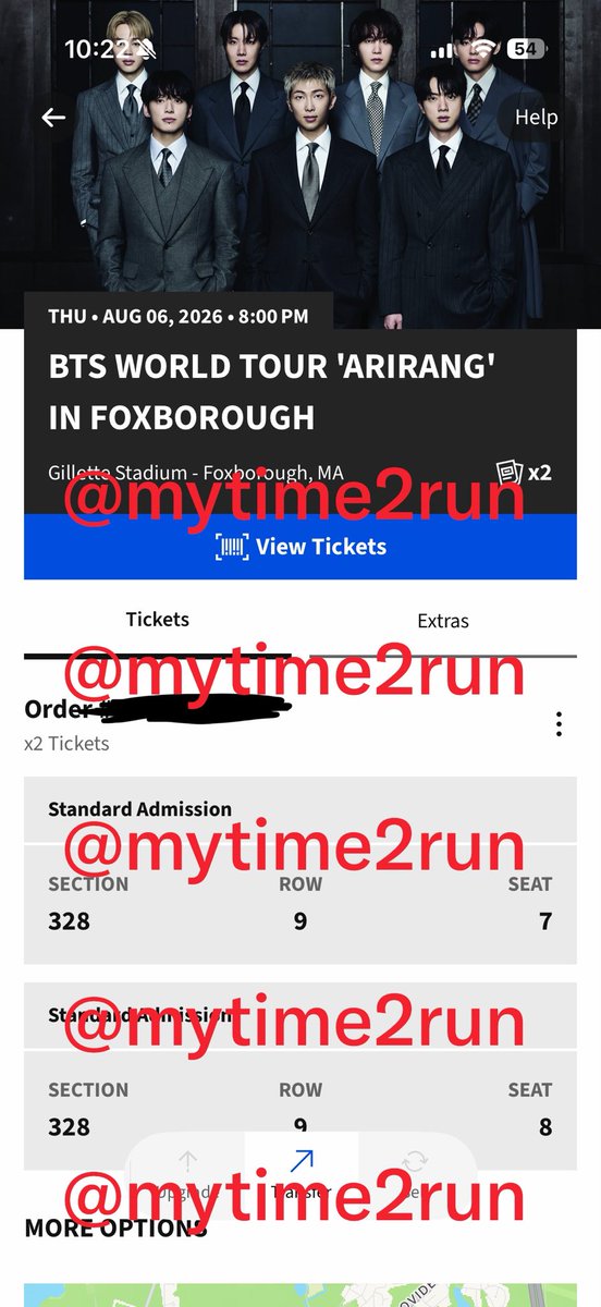 mytime2run's tweet photo. 🎫 WTS 2 tickets for bts in foxborough gillette stadium august 6

section 328 - row 9 - seats 7-8

selling for original price, $135 each

want to get a closer seat for foxborough d2 so i am selling these. DM if interested!! https://t.co/sjWI91yIsB