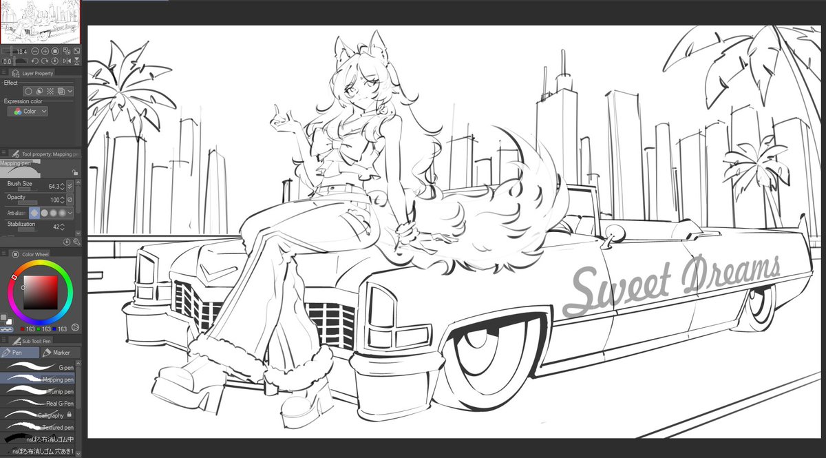kachikokana2's tweet photo. #commission #WIP for @/taesuneVT  

What's your favorite car? https://t.co/opomnafn3x