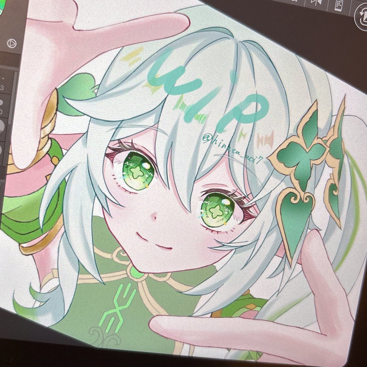 hinata_aoi7's tweet photo. ナヒーダちゃんの顔が天才👏🏻💚
完成楽しみ〜！✨️✨️✨️ https://t.co/B86M2PKmKw