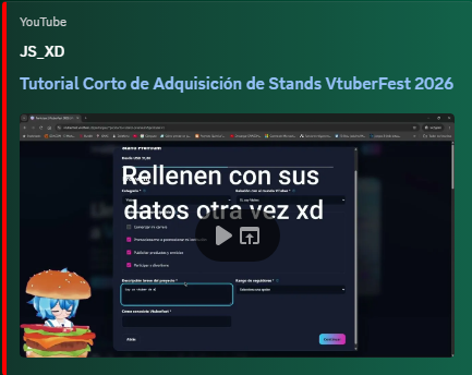 TheRealBorgor's tweet photo. Nos hicimos unos videos en YT para los que quieran postularse! #VtuberFest2026 @VtuberFest https://t.co/zUmCNivNFn