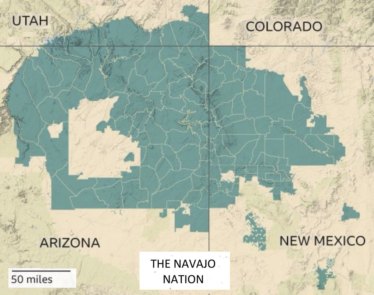 roguehaole's tweet photo. “Give us our land back”

My Navajo brother in Christ, your nation of half a million people has more land than the state of West Virginia https://t.co/Ch6IiAEC9n