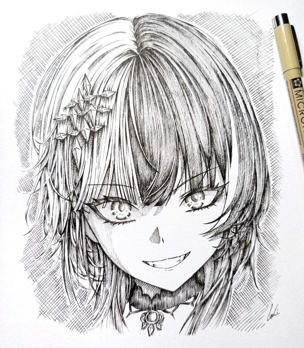 whoisnaki_'s tweet photo. Shiori Novella rkgk 👁️‍🗨️

#ShiorinSketch https://t.co/mnQvqiobqQ