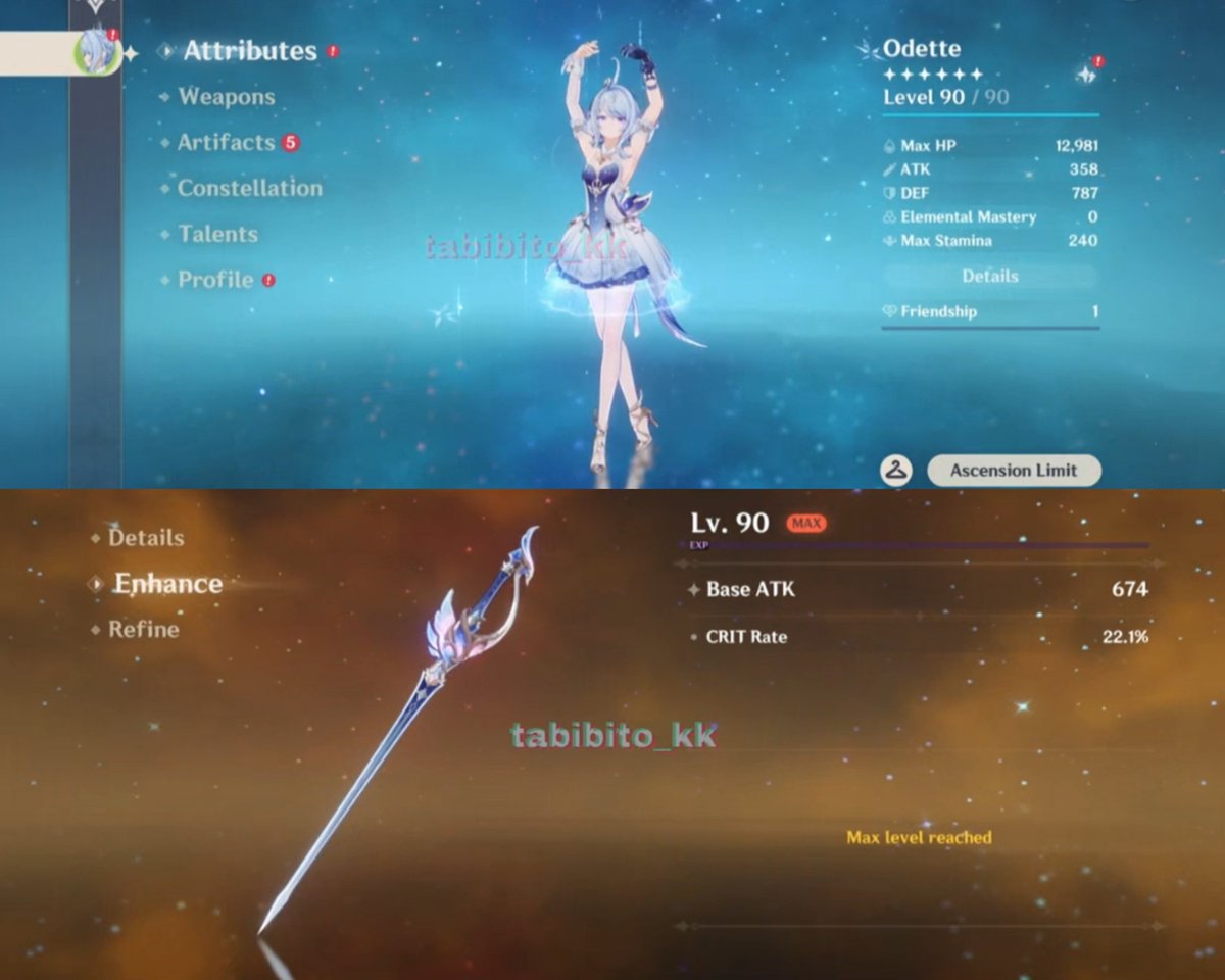 GenshinUniverse's tweet photo. Odette Mains next week:

#GenshinImpact https://t.co/aI4o7u5fYx