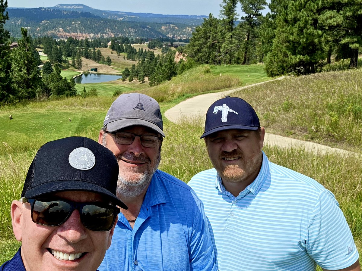GCSAA_NW's tweet photo. I couldn't have wrapped up my Wyoming site visits any better than with a round at @DevilsTowerGolf with Shawn Stutzman and his assistant, Derrick "Boz" Backen! https://t.co/yiCZY6cPNK