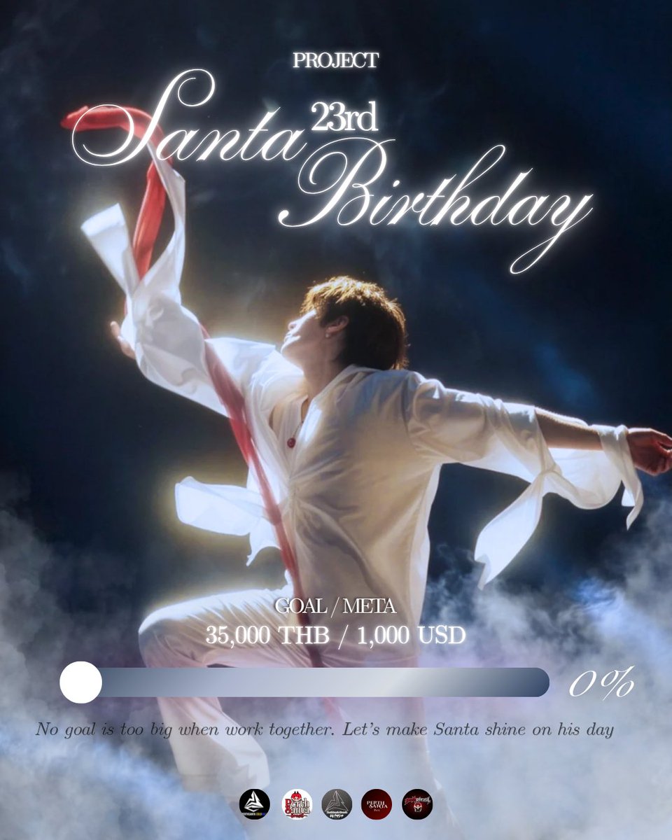 Only_PSRT's tweet photo. 🎁 SANTA 23rd BIRTHDAY PROJECT 💫

​We are officially launching the fundraising campaign to celebrate our beloved Santa's birthday! 🤍✨

We want to give him a special moment and fill him with love through incredible projects.

​🎯 1st Goal: GMMTV Elevator Ad.
🎯 2nd Goal: Custom mirror sticker (Glass Media).

​⏳ Deadline: September 15th
💳 PayPal Donations: Scan the QR code on the flyer.

​📩 Important: Send us a DM if you have any questions or with your receipt.

​Every contribution, no matter how small, brings us closer to making Santa shine on his day! Thank you for being part of this. 🤍

​#Santapp
#Santa23rdBirthday
#เพิร์ธแซนต้า #PerthSanta