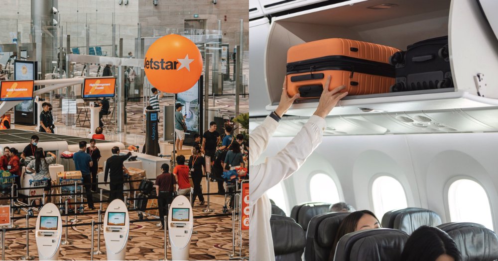 MothershipSG's tweet photo. Jetstar to charge at least S$23 to use overhead luggage space from Feb. 2027 https://t.co/5kmDS7GL60 https://t.co/jkhhcCTuDv