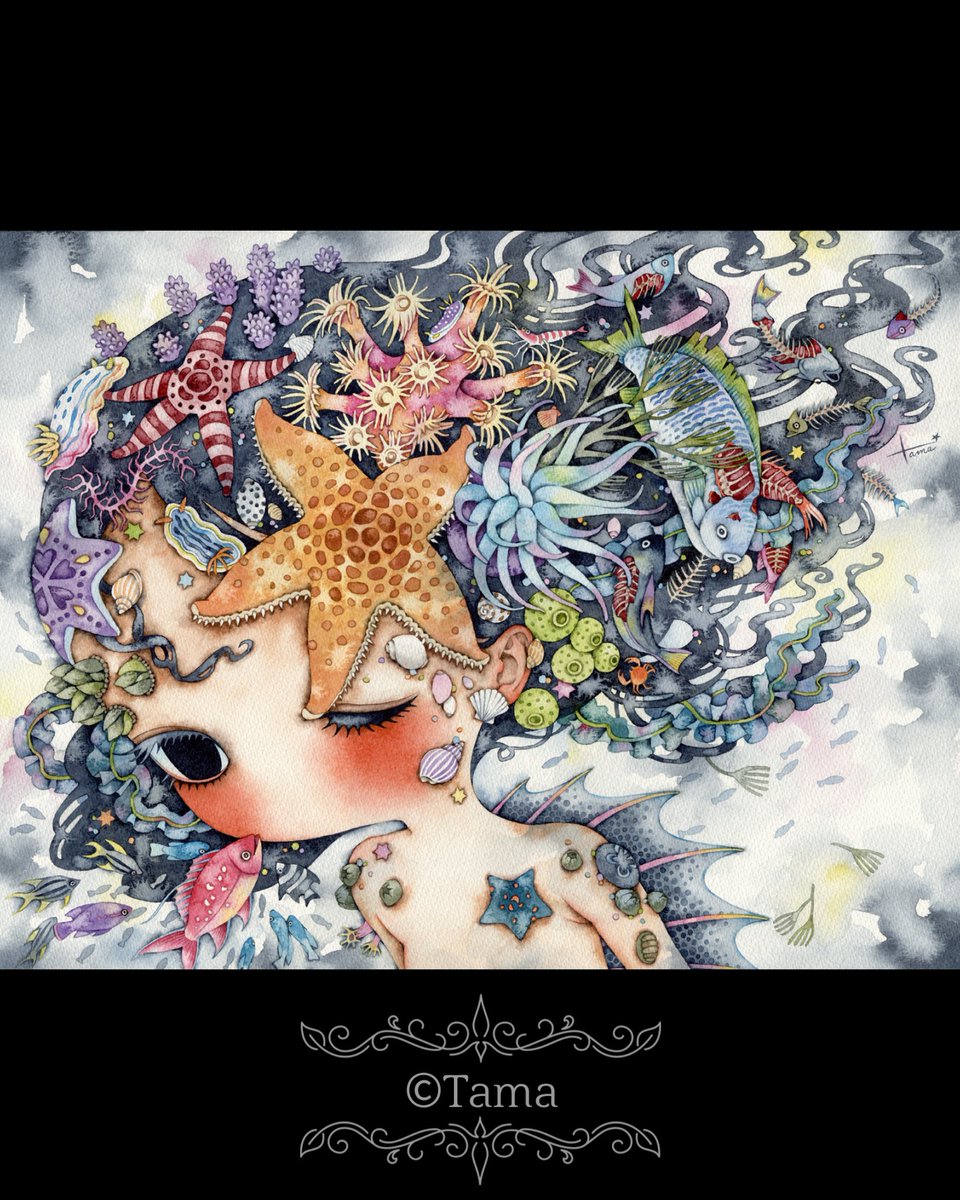 tama3xxx's tweet photo. 【Circulation】
2020年 353×475 透明水彩絵の具
個人蔵
 #少女主義的水彩画家たま https://t.co/1wozPckYtS
