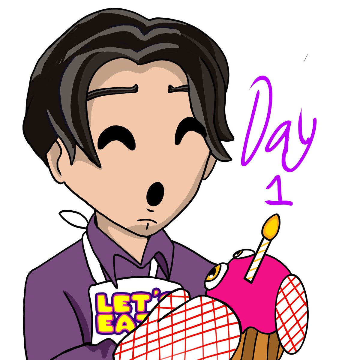 LIFT_OFFkai's tweet photo. I wasn’t joking. Day 1 of drawing the Michael Afton Youtooz figure in hopes of @youtooz possibly giving me one 👀 I’m willing to do this for 2 years btw https://t.co/RCdtFlYk2p
