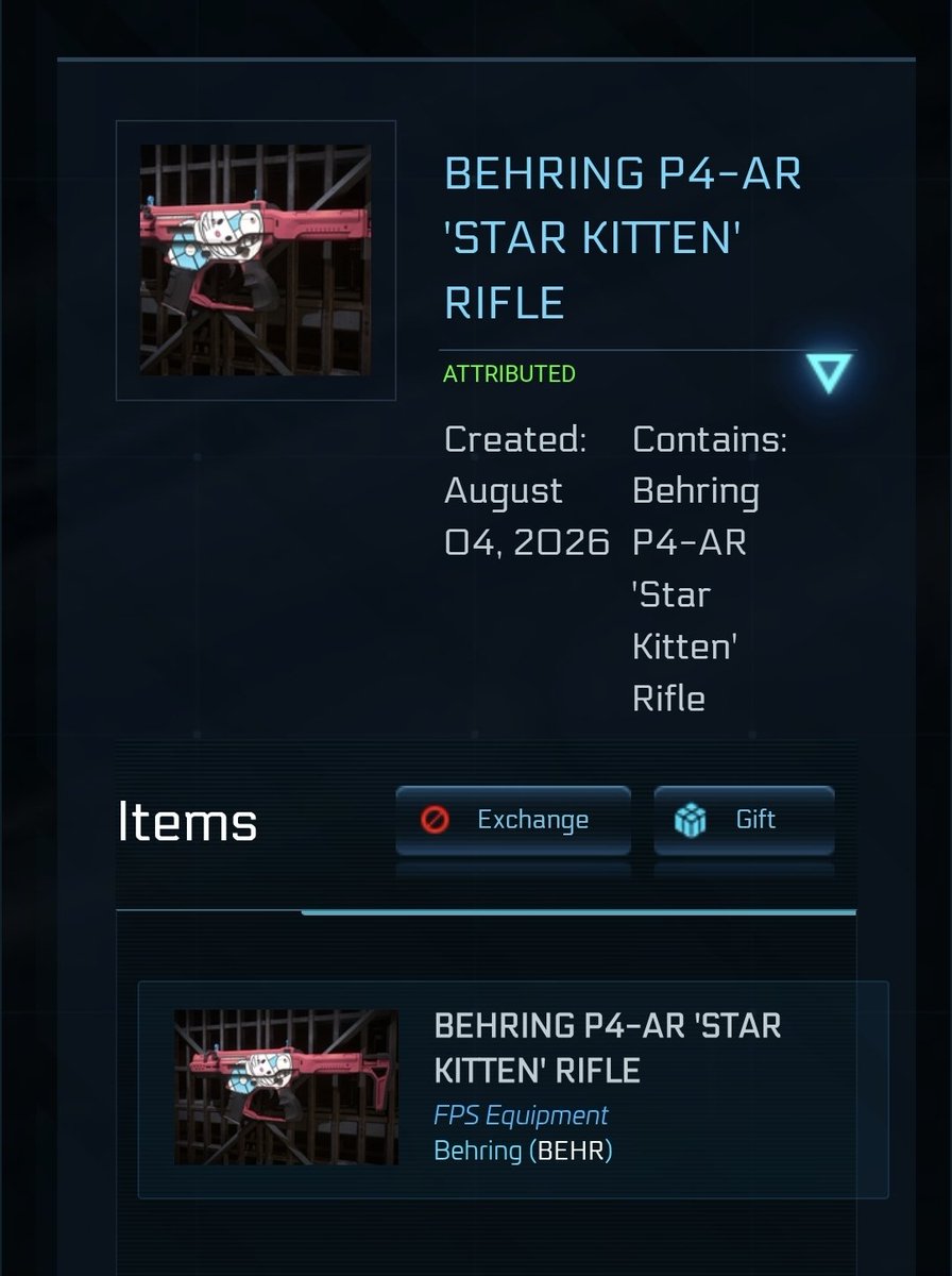 Victura_Gaming's tweet photo. Time to raid my locker!

Are you a collector of the Star Kitten themed flair?

Here's your chance to WIN a Star Kitten P4-AR &amp; 'Stealth Kitten' Balaclava! 

✔️ Follow
🔄 Re-tweet
❤️ Like this post
@ tag a buddy

I'll draw one (1) winner next Friday, August 14th. 

#StarCitizen https://t.co/4yQGP87BmL