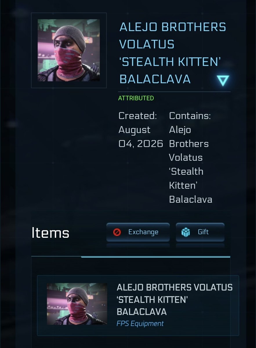 Victura_Gaming's tweet photo. Time to raid my locker!

Are you a collector of the Star Kitten themed flair?

Here's your chance to WIN a Star Kitten P4-AR &amp; 'Stealth Kitten' Balaclava! 

✔️ Follow
🔄 Re-tweet
❤️ Like this post
@ tag a buddy

I'll draw one (1) winner next Friday, August 14th. 

#StarCitizen https://t.co/4yQGP87BmL