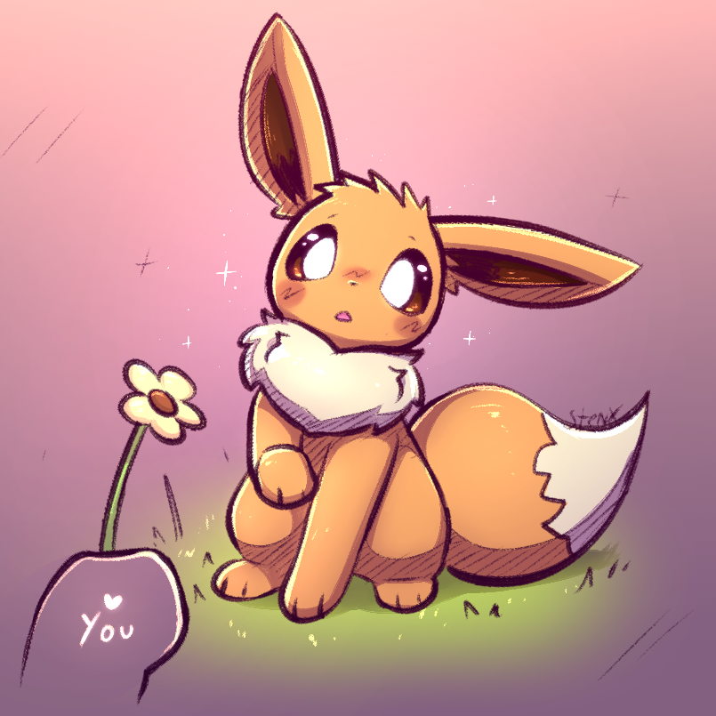 PrairieStenx's tweet photo. Give Eevee lots of flowers🌼 https://t.co/8gWpfI9Z3x