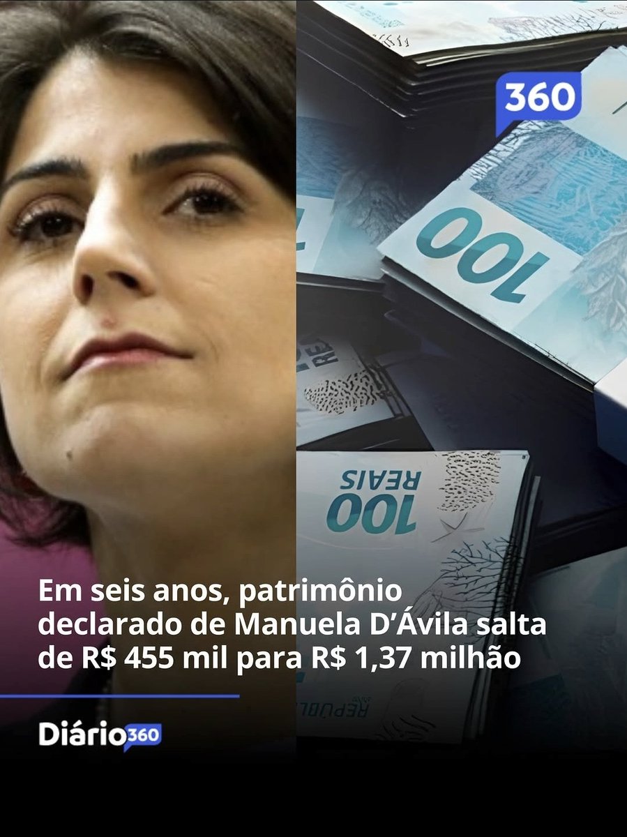 clickdepois's tweet photo. @ManuelaDavila Manuela d'Ávila declarou à Justiça Eleitoral um patrimônio total de R$ 1,37 milhão para as eleições de 2026, valor que representa um crescimento em relação aos R$ 455,5 mil informados em 2020, quando concorreu à Prefeitura de Porto Alegre. Os dados constam no sistema oficial tj https://t.co/UHo7TS8AAa