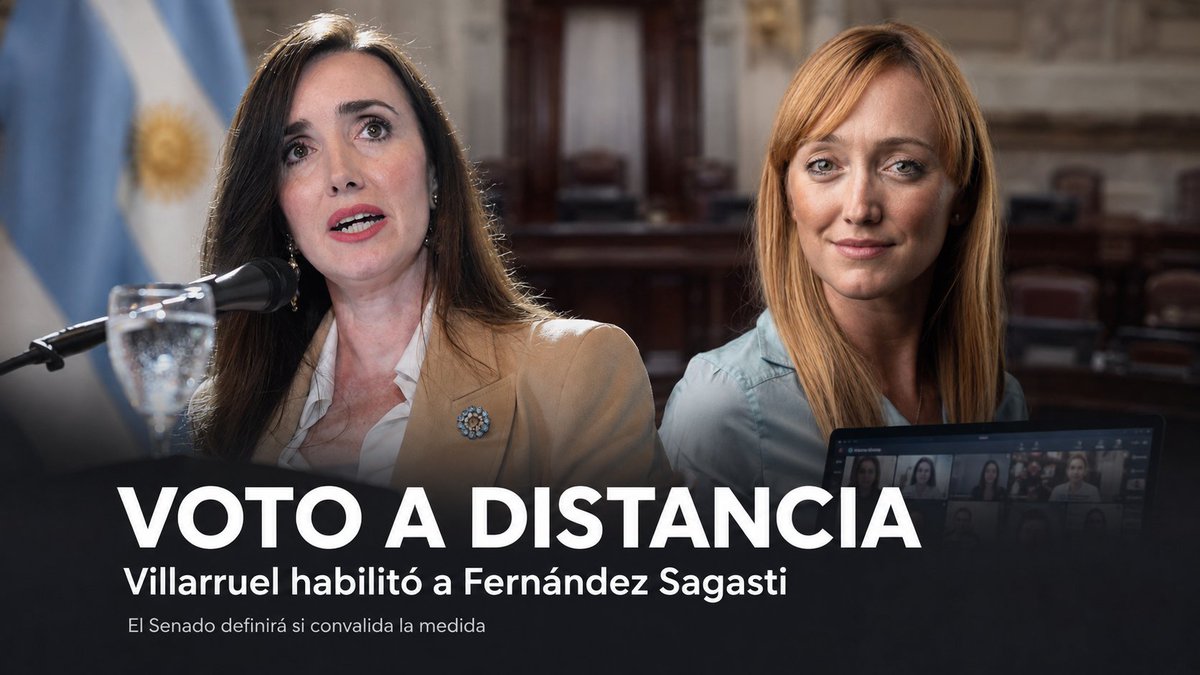 datalegislativa's tweet photo. Villarruel habilitó a Anabel Fernández Sagasti a votar a distancia en la sesión del Senado por su embarazo de riesgo.

La autorización es excepcional y deberá ser convalidada por la Cámara. Su voto puede resultar clave en una sesión con números muy ajustados. https://t.co/8GiI7qXNoN