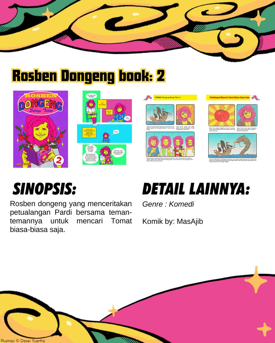 pestakomik's tweet photo. Euh, pagi-pagi gini seger euy Bandung teh.

Wah apa ni, katalog yang juga ga kalah segarnya dari Segar Bugar.

Mantap ini mah buat disamperin lapaknya tar di D1.

Gaskan lah ges euy!

#katalogpeskom2026 https://t.co/RK5FWV5qQe