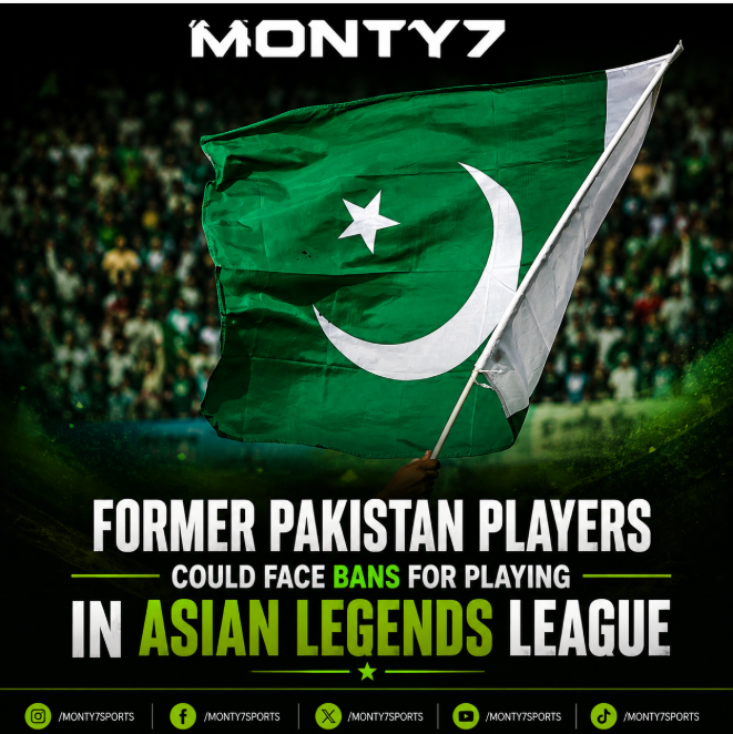 sevenmonty1's tweet photo. Former Pakistan players could face bans for playing in the Asian Legends League without PCB approval. A potential crackdown on unauthorized league participation! 🇵🇰🏏
#PakCricket #PCB #AsianLegendsLeague #CricketNews #Bans #CricketAdministration #m7 #monty7 #montyseven #Monty7 https://t.co/3C0Fs4ELxM