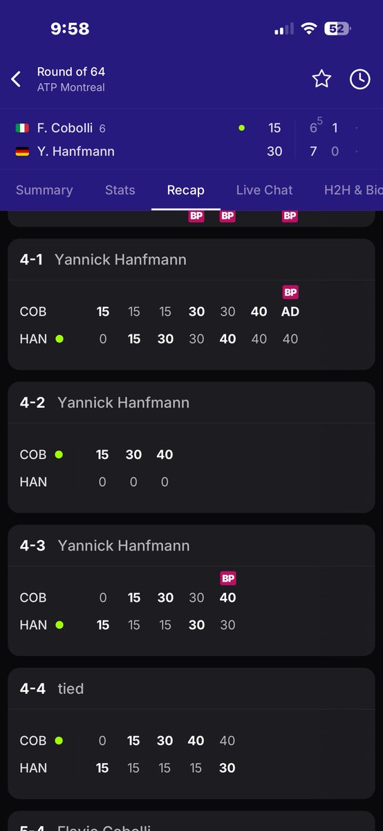 oayo0's tweet photo. of course he gotta go up from 4-1 just to lose the tiebreak 🥰🥰🥰 https://t.co/qdVtFsgQKf