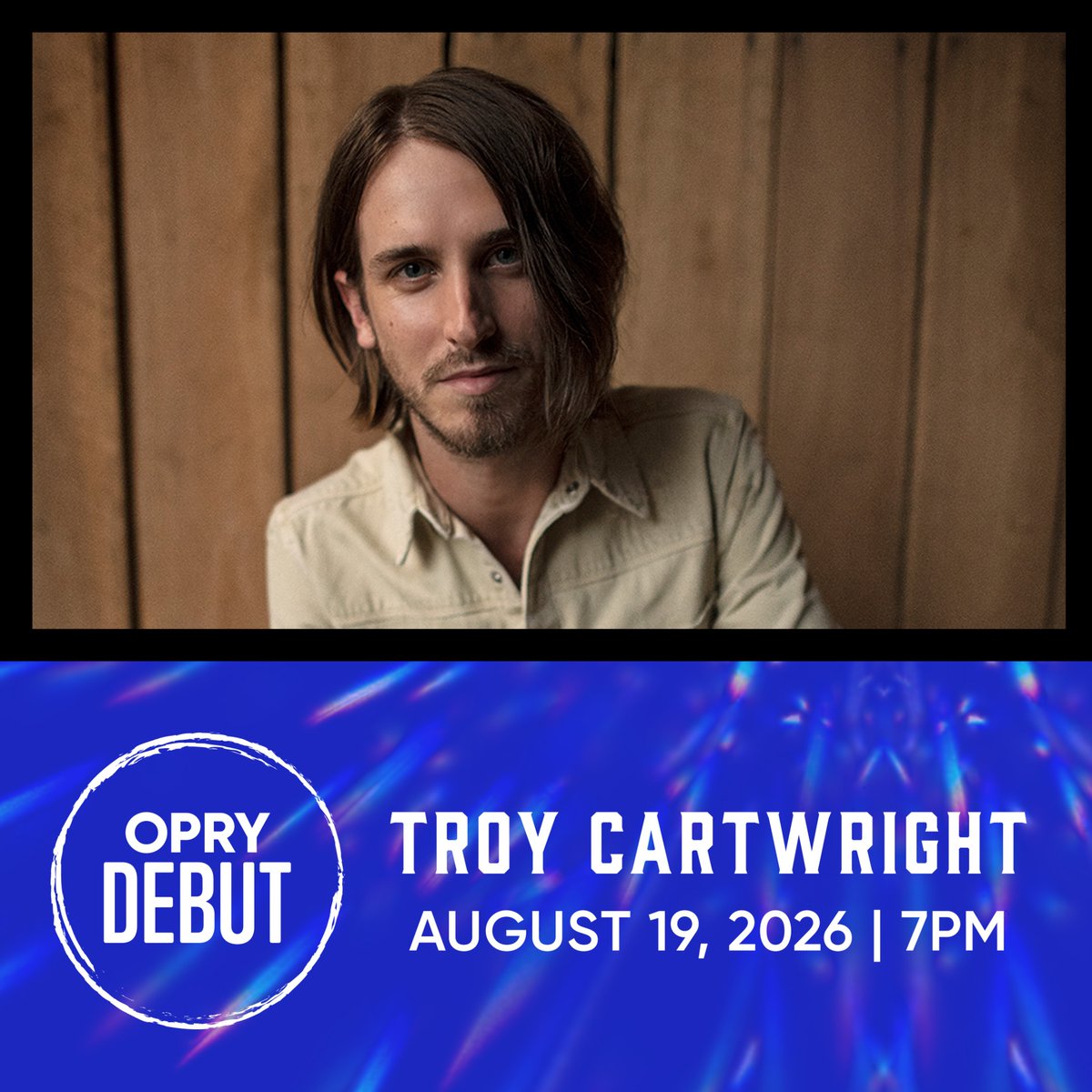 troycartwright's tweet photo. been dreamin about this day for a long time. it’s a long road, folks. tried to think of a big way to announce this, but then again, that’s not really my style. so here it is folks, my Opry debut. country music, y’all. the greatest game there is. see ya there. https://t.co/XY850moKTN