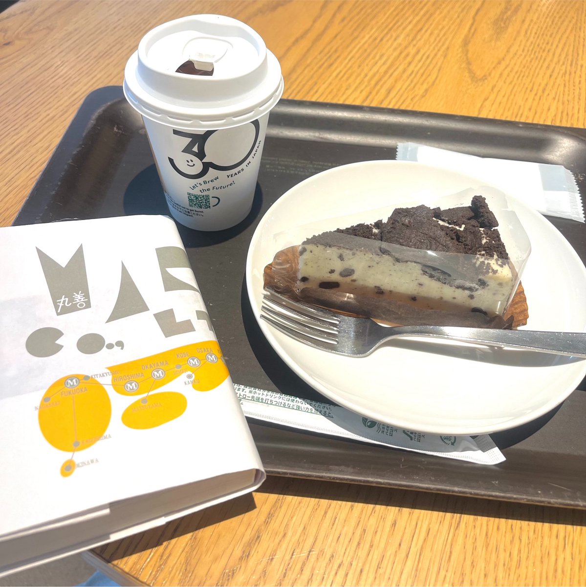 _k_sbg's tweet photo. ちょっと息抜き🌿スタバのクッキー&amp;クリームチーズケーキうまうま https://t.co/1nkUojjxaw